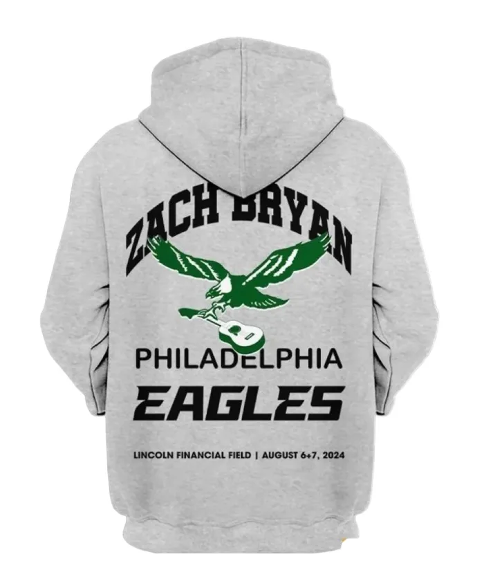 Zach Bryan Eagles Pullover Hoodie For Sale