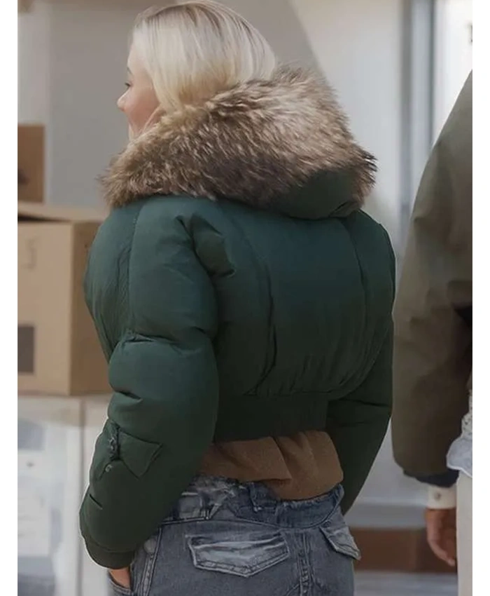 Zara Larsson Up Close Cropped Puffer Jacket For Sale