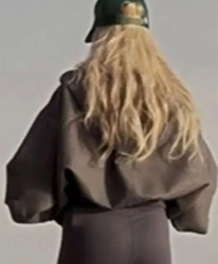 Zara Larsson Up Close Grey Hooded Jacket For Sale