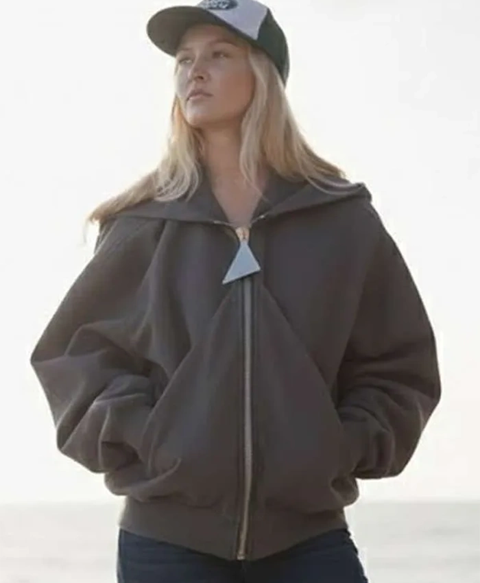 Zara Larsson Up Close Grey Hooded Jacket