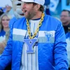 2025 Dave Portnoy BYU Cougars Football Blue Satin Jacket