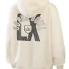2026 National Football League Super Bowl LX Erin Andrews Beige Hooded Jacket