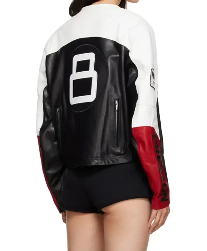 8 Ball Preston Leather Jacket-back