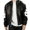 8 Ball Seinfeld Black Leather Jacket