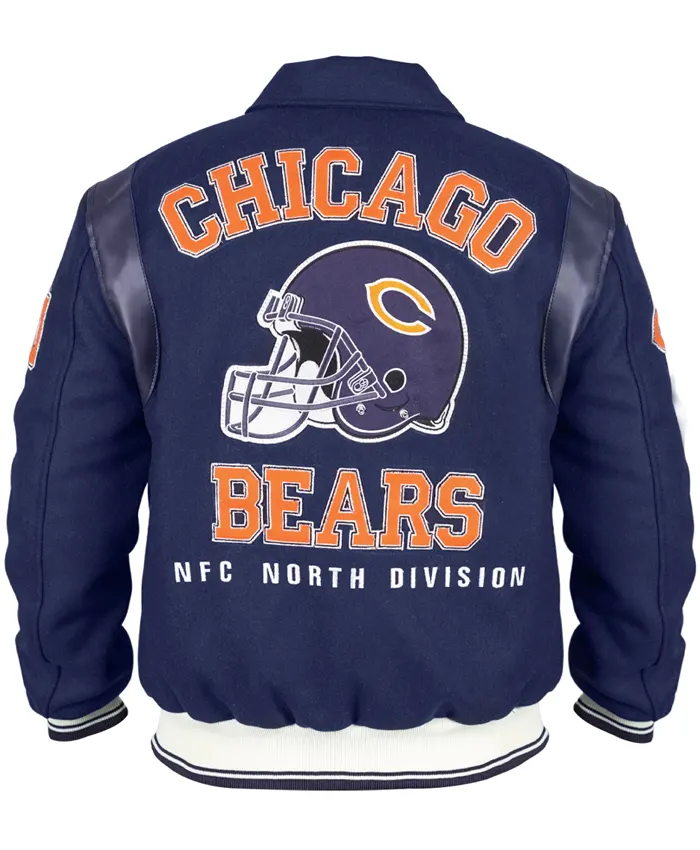 AFC Chicago Bears Varsity Bomber Jacket For Men and Women- Shop Now