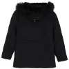 AVIREX Snorkel Fur Hooded Jacket Black Back