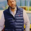 Adam Sandler Jay Kelly Blue Puffer Vest