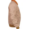 Adidas Chinese New Year Crafted Bomber Jacket in brown wool-blend fabric