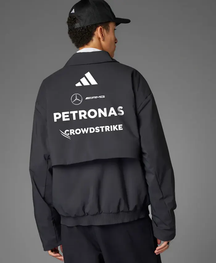 Adidas Mercedes F1 Black Jacket Back