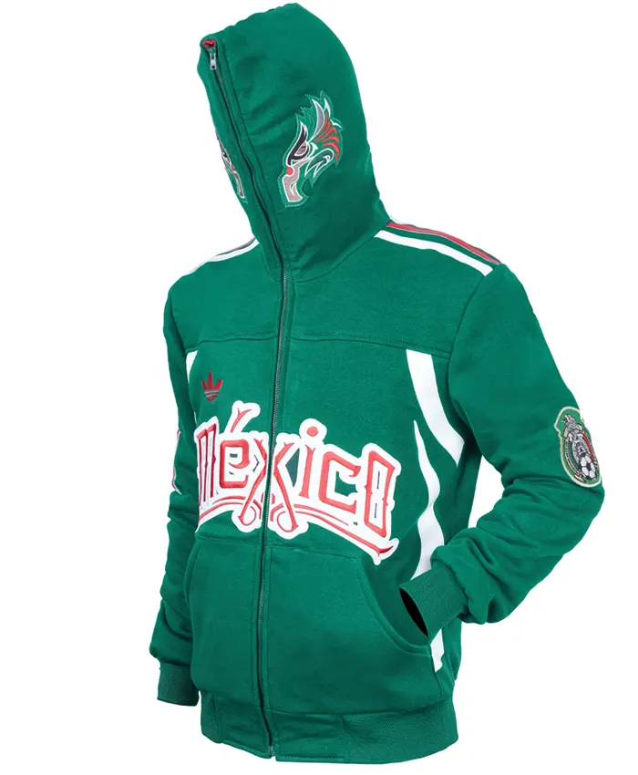 Adidas x Mexico FIFA World Cup Green Zip Up Hoodie On Sale