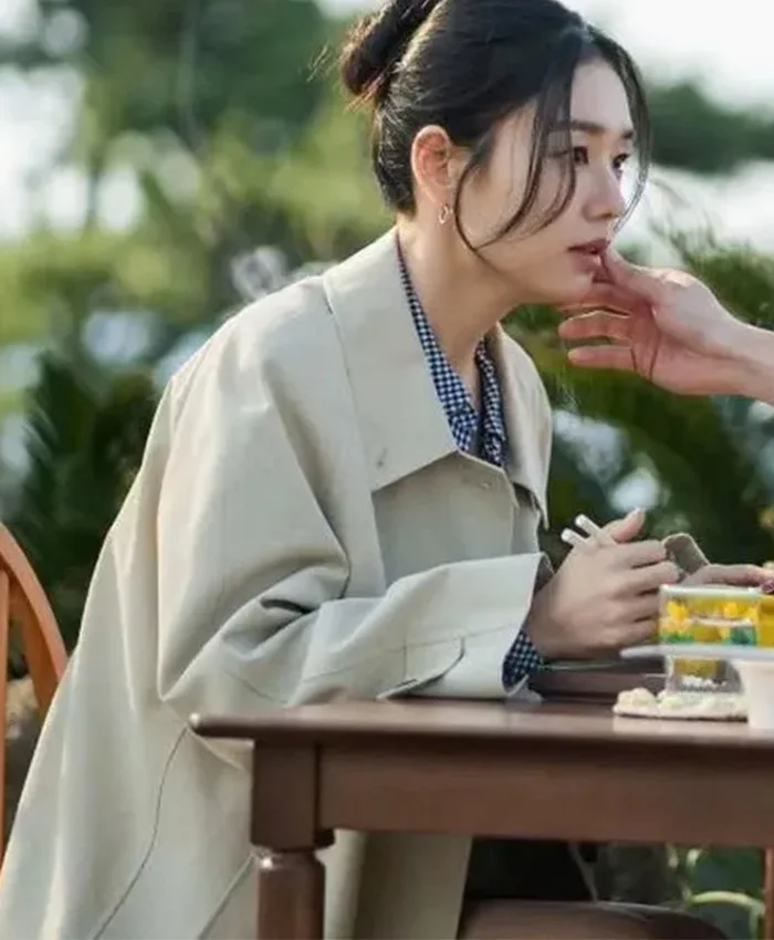 Ahn Eun-jin Dynamite Kiss Beige Coat