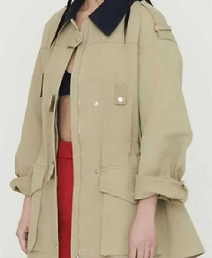 Ahn Eun-jin Dynamite Kiss Beige Cotton Jacket For Sale