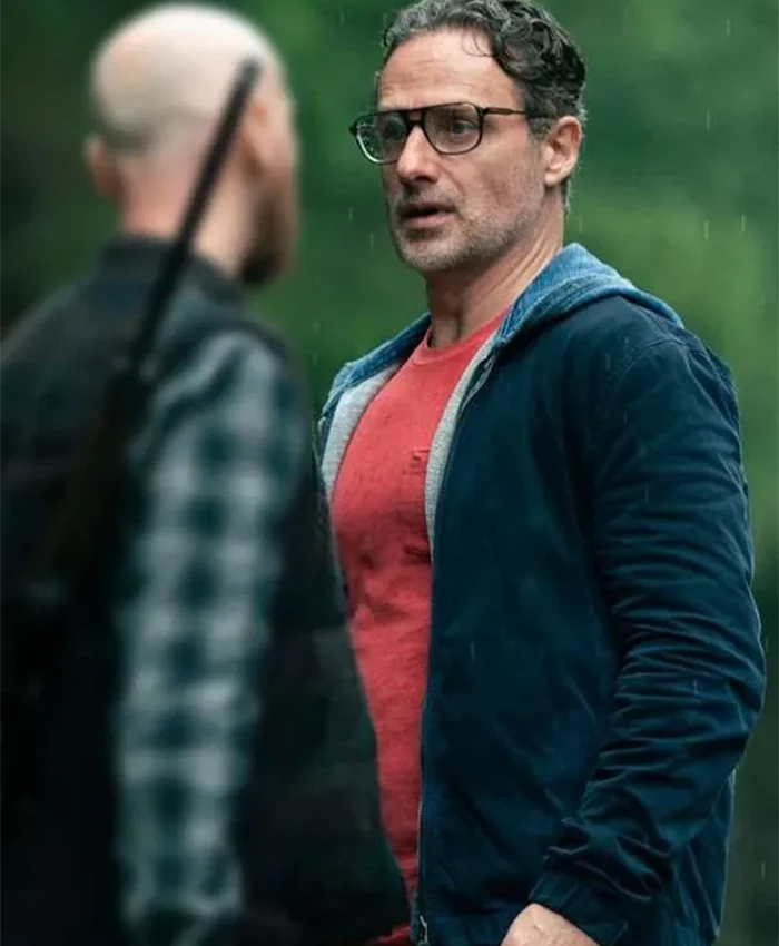 Andrew Lincoln Cold Water S01 Blue Cotton Jacket