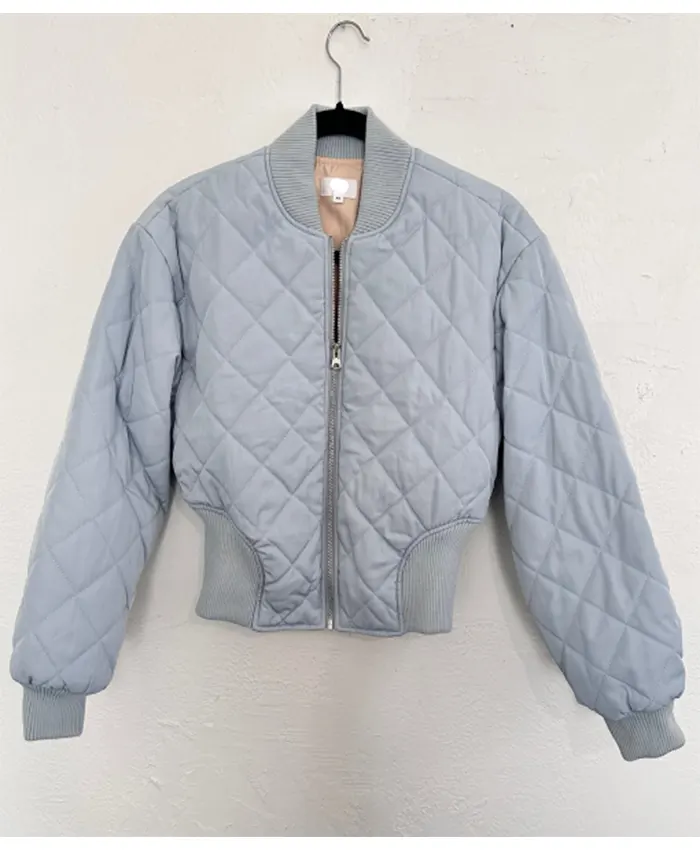 Angelica Jensen Vanderpump Rules S12 Quilted Bomber Jacket For Sale