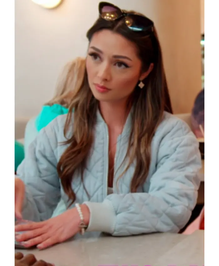 Angelica Jensen Vanderpump Rules S12 Quilted Bomber Jacket