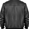 Animal Kingdom Scott Black Bomber Leather Jacket