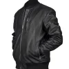 Animal Kingdom Scott SpeedmanBlack Bomber Leather Jacket