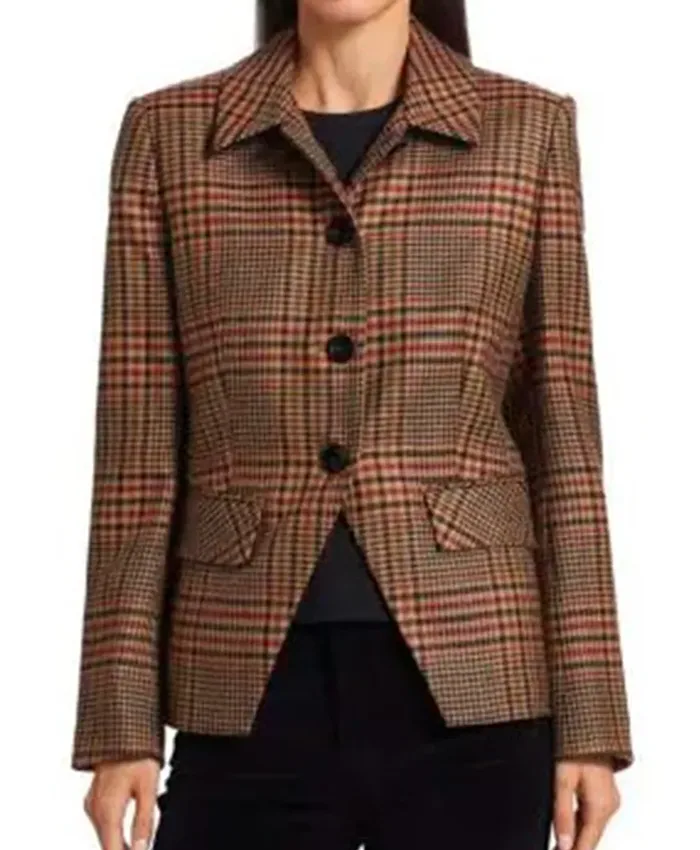 Arielle Prepetit Beyond The Gates Plaid Jacket For Sale
