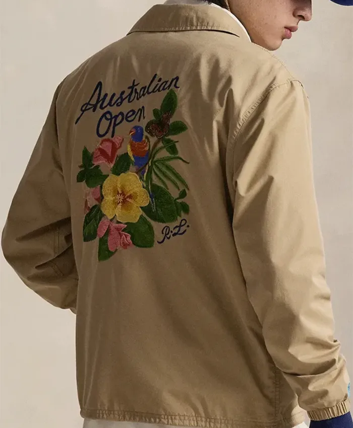 Australian Open Classic Tan Coach’s Jacket For Sale