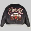 Avirex New York 2 TONE Black And White Goth Leather Jacket