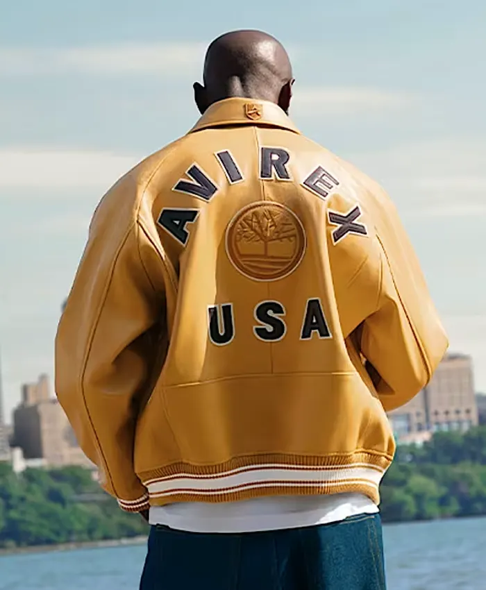 Avirex x Timberland Icon Leather Bomber Jacket