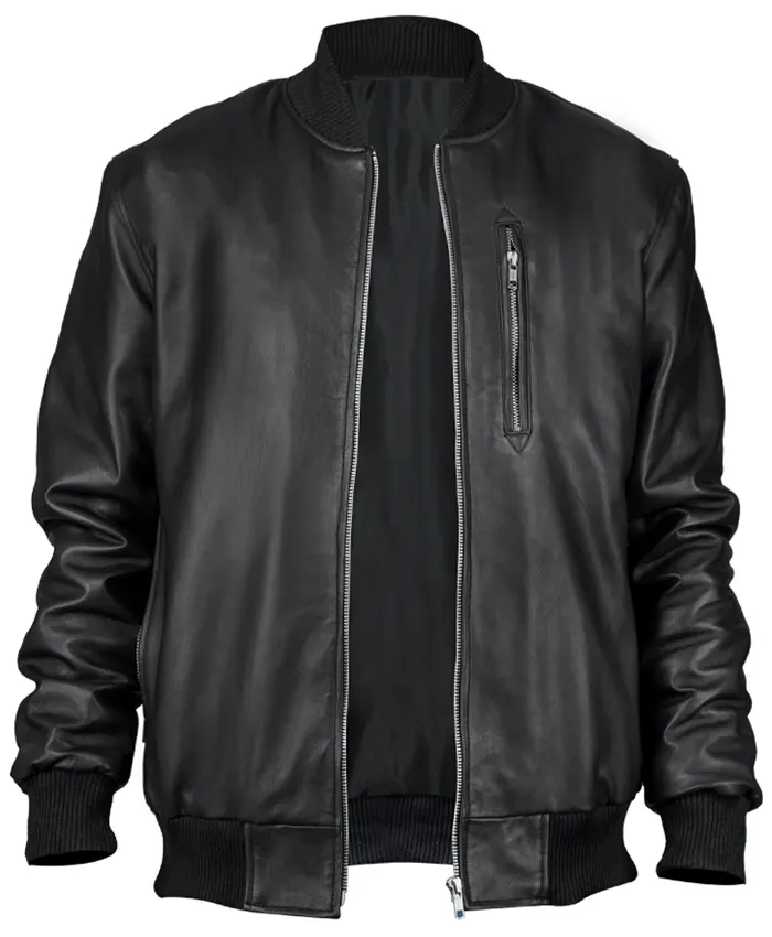 Barry Blackwell Animal Kingdom Scott SpeedmanBlack Bomber Leather Jacket