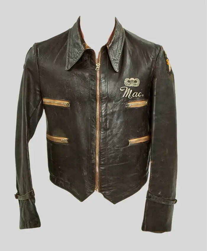 Bastogne Airborne Leather Jacket