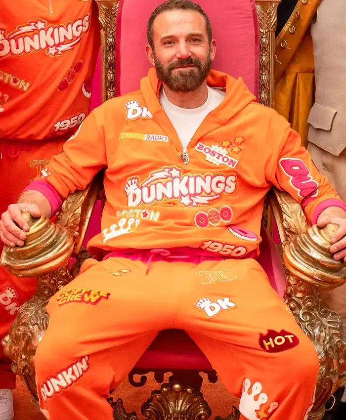 Ben Affleck Super Bowl Orange Tracksuit