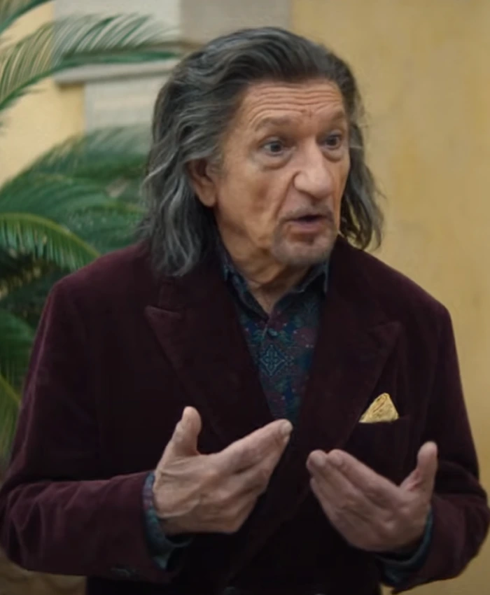 Ben Kingsley Wonder Man Velvet Blazer