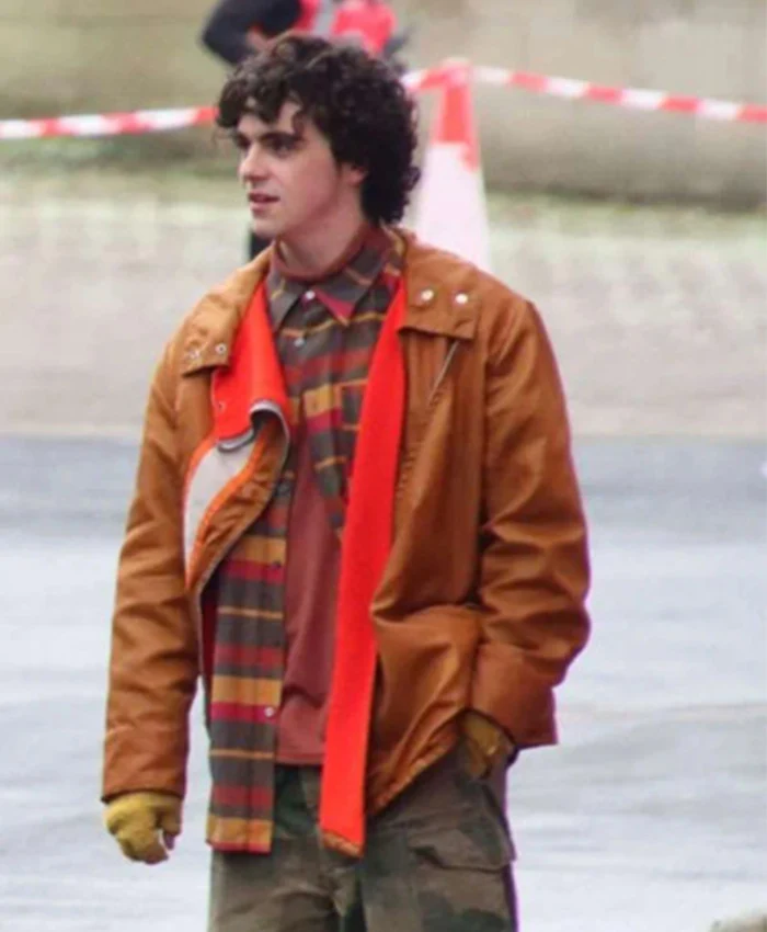 Berger 4 Kids Walk Into a Bank Brown Jacket For Sale