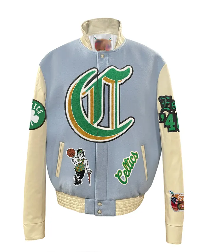 Boston Celtics Old English Varsity Jacket