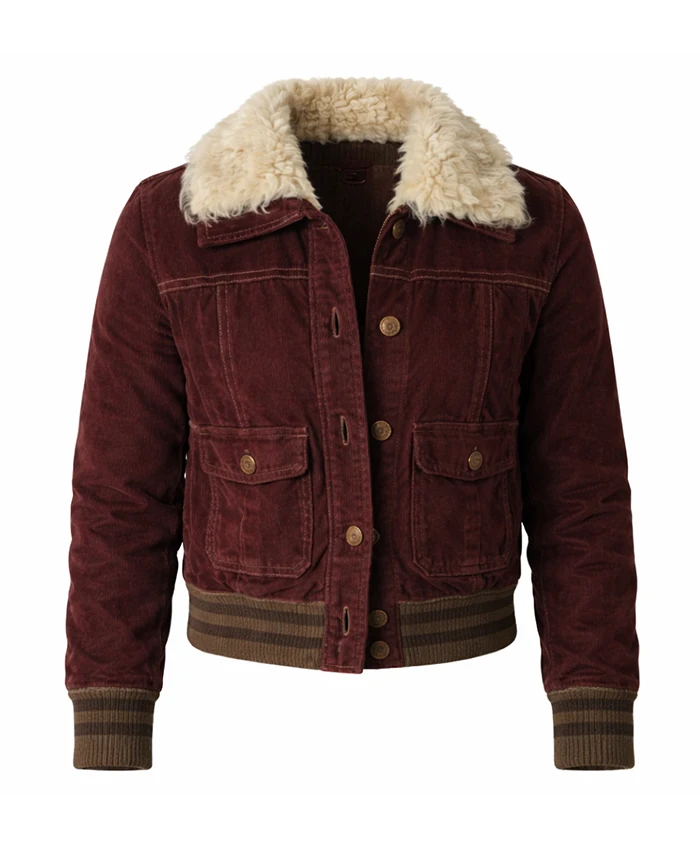 Bree Tell Me Lies S03 Suede Leather Jacket For Sale