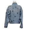 Bridgett Reese The Madison S01 Blue Floral Denim Jacket Back