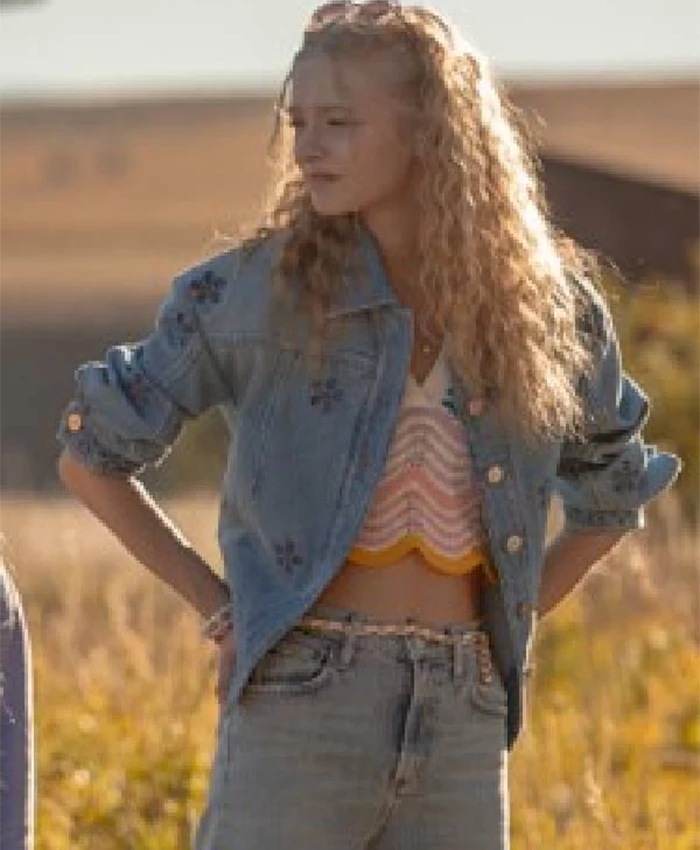 Bridgett Reese The Madison S01 Blue Floral Denim Jacket