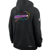 Buffalo Bills Black 2025 Crucial Catch Hoodie Back