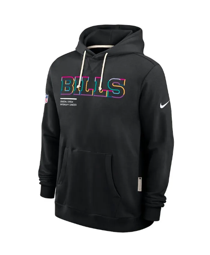 Buffalo Bills Black 2025 Crucial Catch Hoodie For Sale