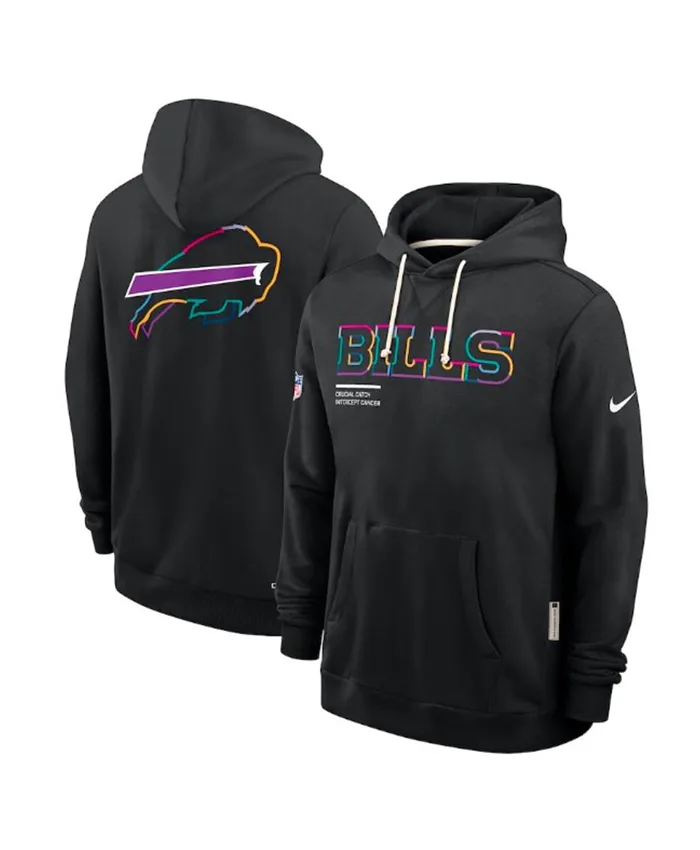 Buffalo Bills Black 2025 Crucial Catch Hoodie