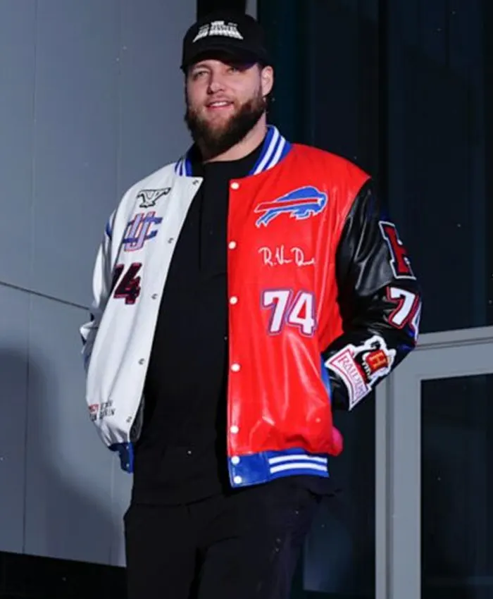 Buffalo Bills Ryan Van Demark Leather Jacket