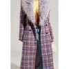 Buy Chelsea Hamilton Beyond The Gates Plaid Fur Coat