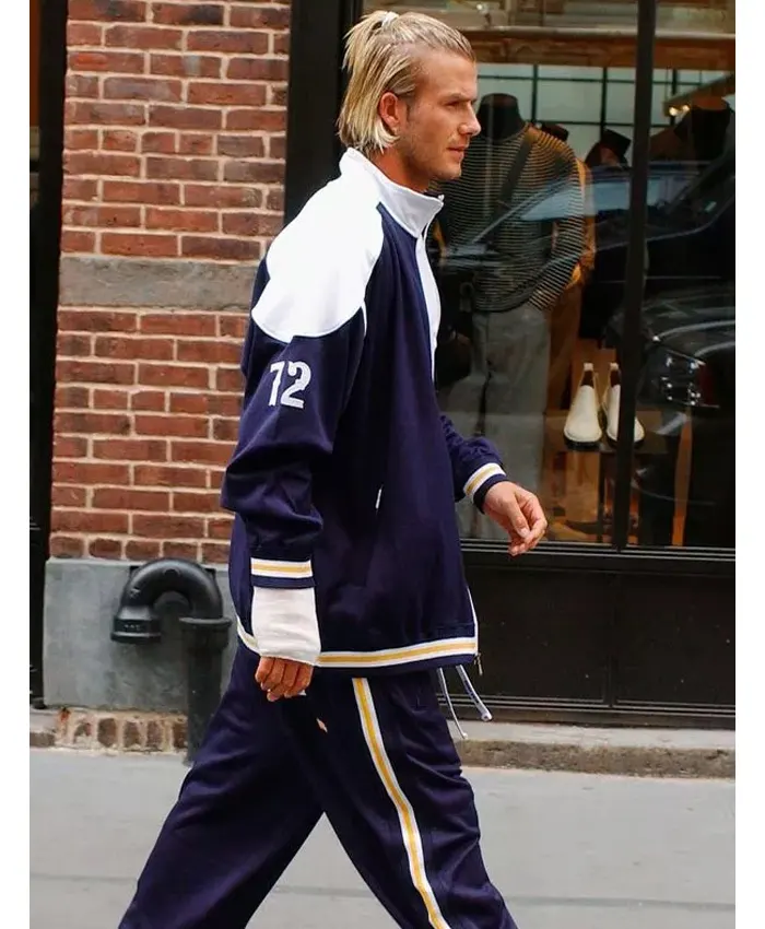 Buy David Beckham Blue and White Oversized Tracksuit-buy