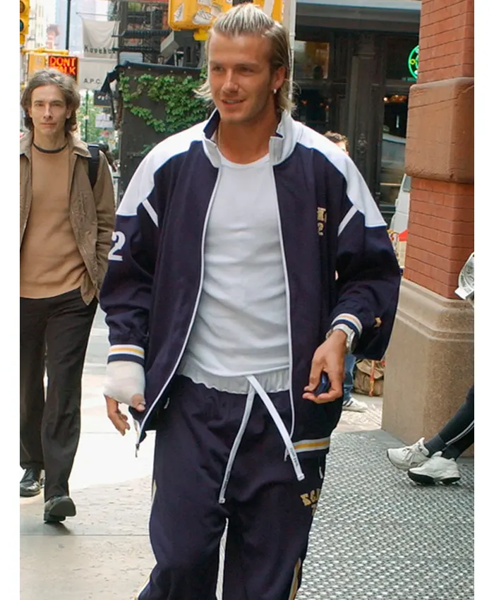 Buy David Beckham Blue and White Oversized Tracksuit