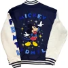 Buy FDMTL Mickey Navy Blue and White Baseball Varsity Jacket for Men and Women