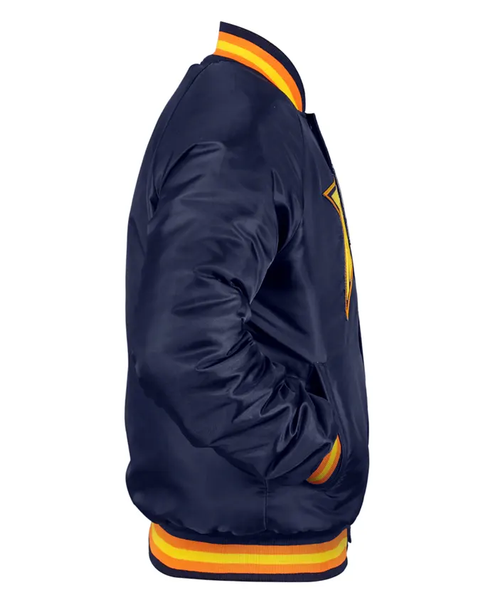 Buy Golden State Warriors Navy Bomber Jacket
