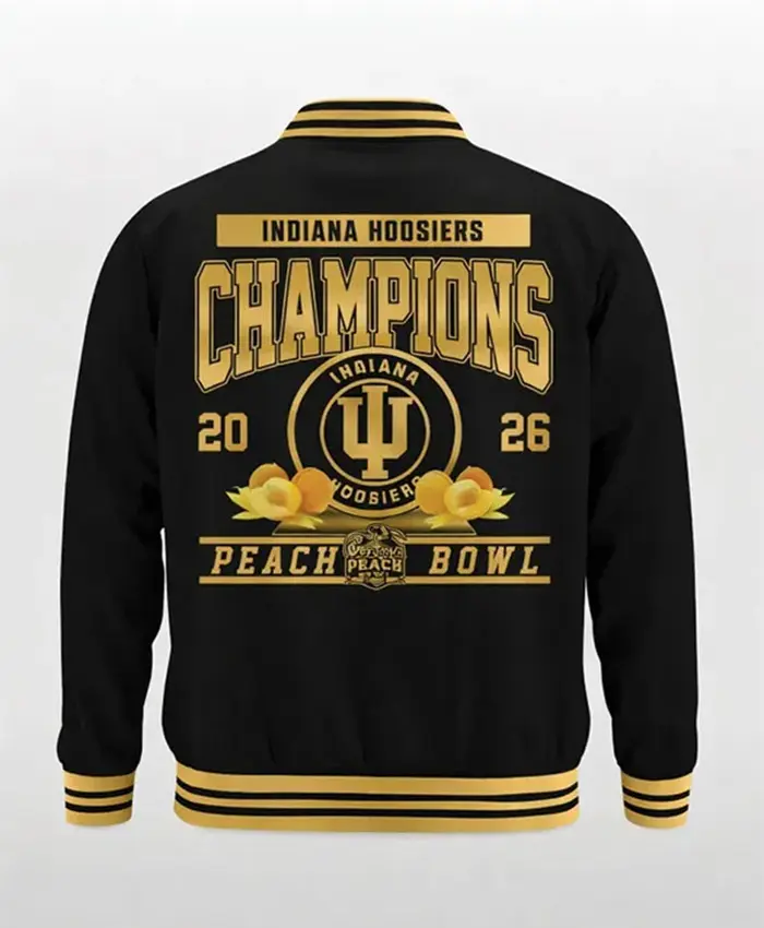 Buy Indiana Hoosiers Peach Bowl Champions 2026 Jacket