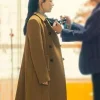 Buy Kim Min-ha Typhoon Family S01 Brown Wool Coat