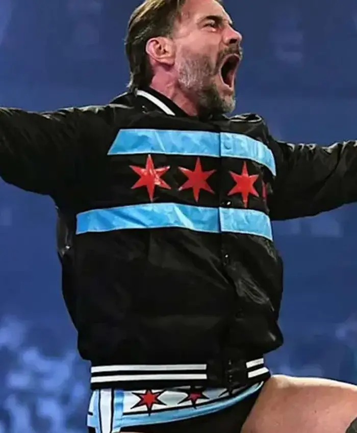 CM Punk WWE Night Of Champions Bomber Jacket For Sale