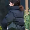 Camila Cabello Black Puffer Jacket Back