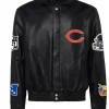 Chicago Bears Black Leather Jacket