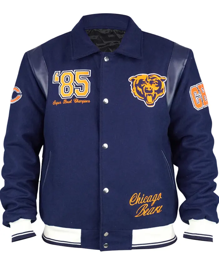Chicago Bears Blue Varsity Bomber Jacket- BUY NOW