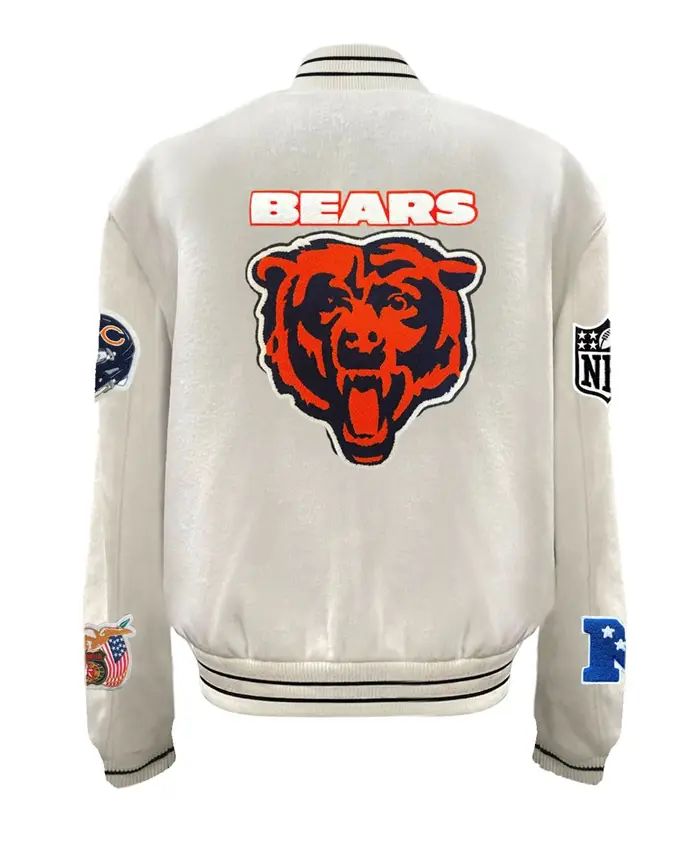 Chicago Bears Wool Varsity Jacket-back